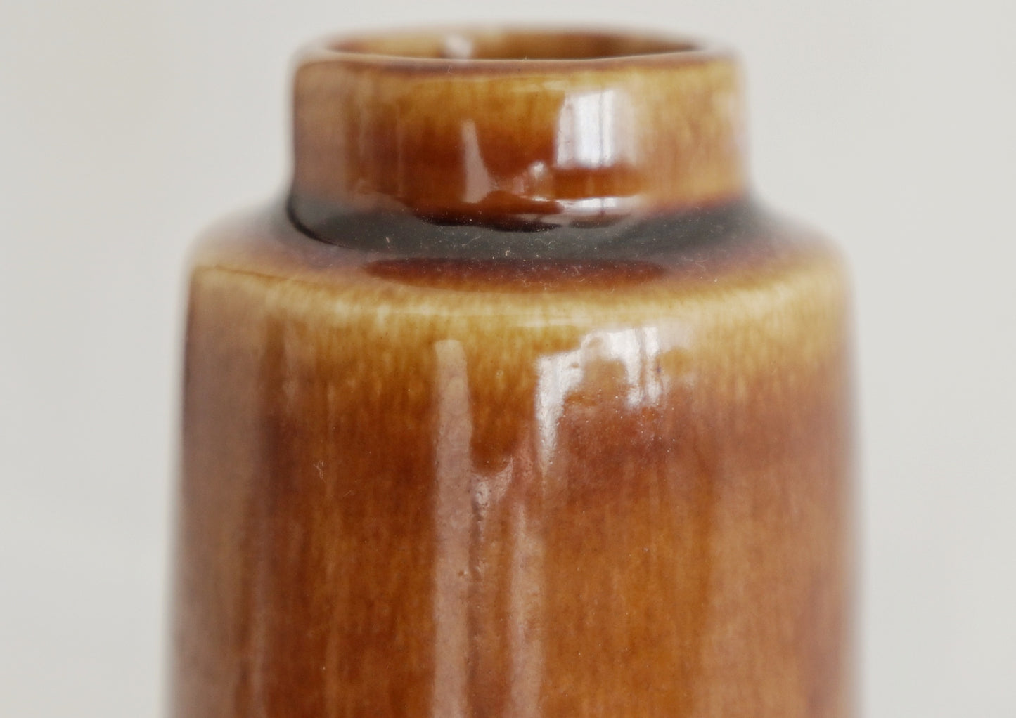 Small vase with dark glaze