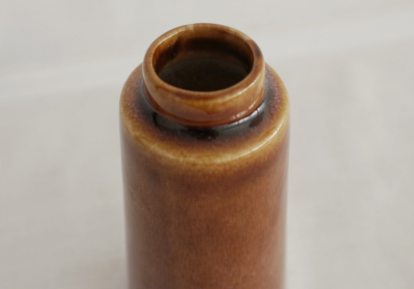 Small vase with dark glaze